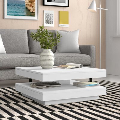 Zipcode Design Hubert Pedestal Coffee Table with Storage & Reviews